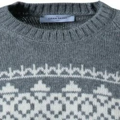 Top 10 👏 Gran Sasso Pullover 13125/22608/080 Schurwolle, Grau gemustert, Grau 👏 -Pullover & Strickjacken Verkäufe 371521 norm2