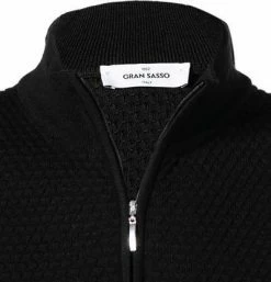 Budget 🛒 Gran Sasso Cardigan 57178/14222/099 Schurwolle, Schwarz 😀 -Pullover & Strickjacken Verkäufe 371530 norm2