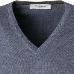 Budget 🔥 Gran Sasso V-Pullover 55115/14290/576 Schurwolle, Blau meliert, Blau 🔥 -Pullover & Strickjacken Verkäufe 371580 norm2