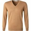 Neu 💯 Gran Sasso V-Pullover 55115/14290/154 Schurwolle, Hellbraun meliert, Hellbraun 💯