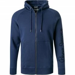 Aktion 🛒 Pepe 👖 Jeans Sweatjacke Julian PM582032/571 Slim Fit, Baumwolle, Dunkelblau 🥰