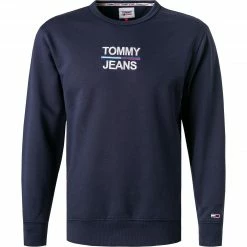 Angebote ⭐ TOMMY 👖 JEANS Sweatshirt DM0DM10910/C87 Bio Baumwolle, Marineblau, Marine 🎉