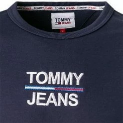 Angebote ⭐ TOMMY 👖 JEANS Sweatshirt DM0DM10910/C87 Bio Baumwolle, Marineblau, Marine 🎉 -Pullover & Strickjacken Verkäufe 371658 norm2