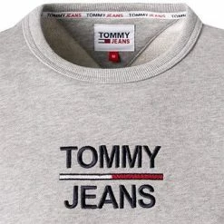 Großhandel 💯 TOMMY 👖 JEANS Sweatshirt DM0DM10910/P01 Bio Baumwolle, Hellgrau meliert, Hellgrau ❤️ -Pullover & Strickjacken Verkäufe 371659 norm2