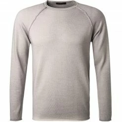 Auslauf 🔥 DANIELE FIESOLI Pullover 0011/16 Merinowolle extrafein, Hellgrau meliert, Hellgrau 💯
