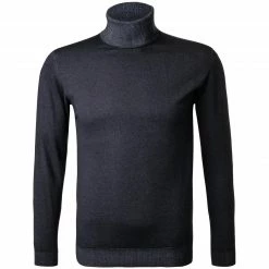 Bestpreis 🌟 DANIELE FIESOLI Pullover 0005/24 Rollkragenpullover, Merinowolle extrafein, Nachtblau meliert, Nachtblau ✨