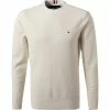 Coupon 🧨 Tommy Hilfiger Pullover MW0MW18595/YBI Bio Baumwolle, Wollweiß ⭐