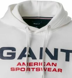 Budget 💯 Gant Hoodie 2047067/113 Baumwolle, Creme, Weiß 🔔 -Pullover & Strickjacken Verkäufe 371835 norm2