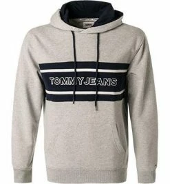 Großhandel ❤️ TOMMY 👖 JEANS Hoodie DM0DM09651/P01 Baumwolle, Grau-marine ⌛ -Pullover & Strickjacken Verkäufe 371877 norm