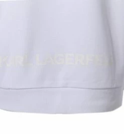 Bester Verkauf ✨ KARL LAGERFELD Hoody 705074/0/512900/10 Hoodie, Baumwolle, Weiß 🔥 -Pullover & Strickjacken Verkäufe 372140 norm5