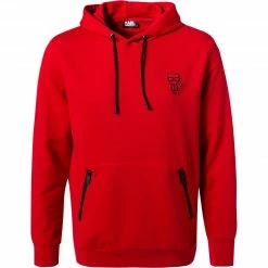 Schlussverkauf 😉 KARL LAGERFELD Hoody 705074/0/512900/320 Hoodie, Baumwolle, Dunkelrot ⌛
