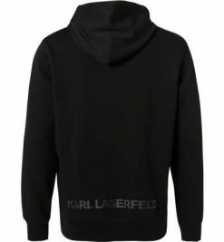 Besorgen 👍 KARL LAGERFELD Hoody 705074/0/512900/990 Hoodie, Baumwolle, Schwarz 🛒 -Pullover & Strickjacken Verkäufe 372142 norm2