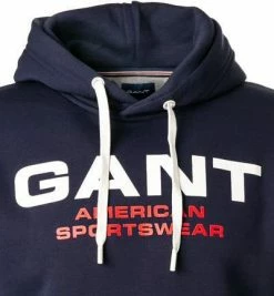 Schlussverkauf ⭐ Gant Hoodie 2047067/409 Baumwolle, Dunkelblau 👏 -Pullover & Strickjacken Verkäufe 372203 norm2