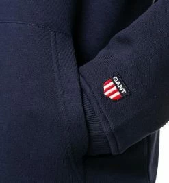 Schlussverkauf ⭐ Gant Hoodie 2047067/409 Baumwolle, Dunkelblau 👏 -Pullover & Strickjacken Verkäufe 372203 norm3