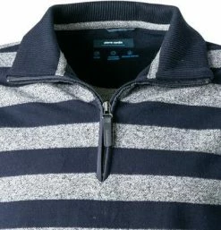 Aktion 🛒 Pierre Cardin Troyer 54772/000/12430/3000 Baumwolle, Marine-grau gestreift, Marine 💯 -Pullover & Strickjacken Verkäufe 372270 norm2