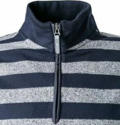 Aktion 🛒 Pierre Cardin Troyer 54772/000/12430/3000 Baumwolle, Marine-grau gestreift, Marine 💯 -Pullover & Strickjacken Verkäufe 372270 norm3