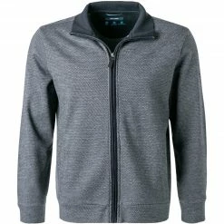 Schlussverkauf 😍 Pierre Cardin Sweatjacke 54729/000/12427/3000 Baumwolle, Marine-grau meliert, Marine ⭐