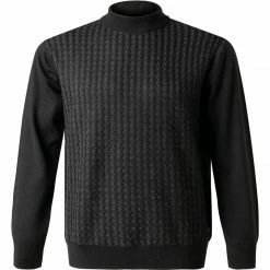 Angebote ⭐ Pierre Cardin Pullover 55422/000/12543/2000 Stehkragenpullover, Schurwolle, Schwarz 🤩
