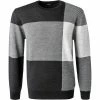 Bester Verkauf 🤩 Pierre Cardin Pullover 55470/000/12546/2000 Schurwolle, Schwarz-grau ✨ -Pullover & Strickjacken Verkäufe 372291 master