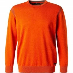 Budget 😉 Pierre Cardin Pullover 55300/000/12548/4680 Baumwolle, Dunkelorange 🔥