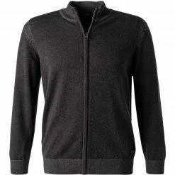 Bester Verkauf 👏 Pierre Cardin Strickjacke 55309/000/12548/2100 Baumwolle, Anthrazit 😍