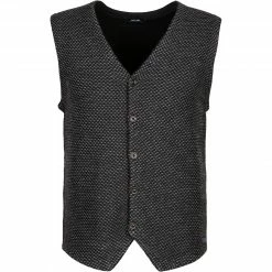 Aktion 🛒 Pierre Cardin Strickweste 55437/000/12544/2000 Schurwolle, Schwarz meliert, Schwarz 👍