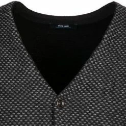 Aktion 🛒 Pierre Cardin Strickweste 55437/000/12544/2000 Schurwolle, Schwarz meliert, Schwarz 👍 -Pullover & Strickjacken Verkäufe 372318 norm2