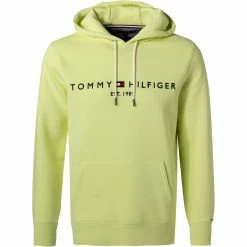 Großhandel 🔔 Tommy Hilfiger Hoodie MW0MW11599/ZQL Baumwolle, Neongrün ✨