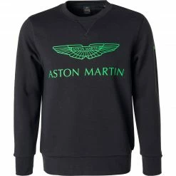 Coupon 🥰 HACKETT Pullover HM580905/595 Sweatshirt, ASTON MARTIN, Baumwolle, Navy 🧨