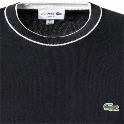 Neu 🥰 LACOSTE Pullover AH6806/G45 Classic Fit, Baumwolle, Nachtblau ❤️ -Pullover & Strickjacken Verkäufe 372914 norm2