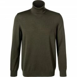 Schlussverkauf 😍 Maerz Rollkragenpullover 470600/286 Modern Fit, Merinowolle, Dunkelgrün 🛒