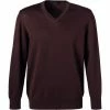 Coupon 🎁 Maerz V-Pullover 490400/466 Merinowolle, Dunkelbordeaux ❤️