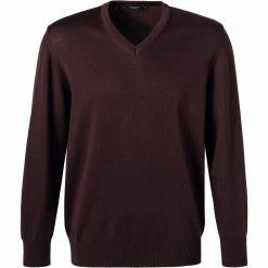 Coupon 🎁 Maerz V-Pullover 490400/466 Merinowolle, Dunkelbordeaux ❤️