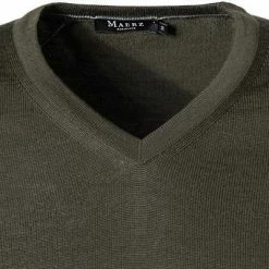 Aktion 🎁 Maerz V-Pullover 470400/286 Modern Fit, Merinowolle, Dunkelgrün 🔔 -Pullover & Strickjacken Verkäufe 372928 norm2
