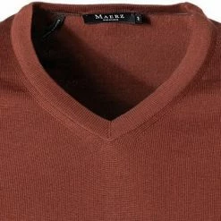 Bester Verkauf 🥰 Maerz V-Pullover 470400/470 Modern Fit, Merinowolle, Braun , Orangenbraun ✔️ -Pullover & Strickjacken Verkäufe 372930 norm2