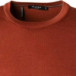 Billig 🌟 Maerz Pullover 470500/470 Modern Fit, Merinowolle, Orangebraun, Orangenbraun 🌟 -Pullover & Strickjacken Verkäufe 372935 norm2
