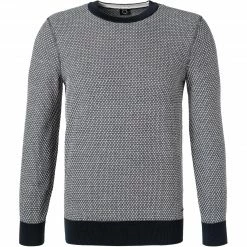 Am billigsten ⭐ BOSS Pullover Kapoko 50454933/404 Baumwolle, Dunkelblau meliert, Dunkelblau ✔️