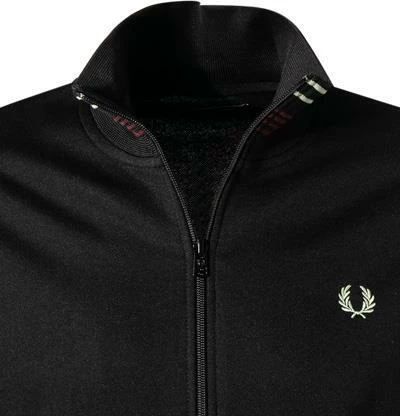 Bestpreis 🤩 Fred Perry Trainingsjacke J1556/102 Baumwolle, Schwarz ✨ 5 Bestpreis 🤩 Fred Perry Trainingsjacke J1556/102 Baumwolle, Schwarz ✨ – Bild 3