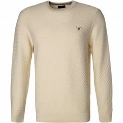 Rabatt 🥰 Gant Pullover 8030030/130 Baumwolle, Creme 😀