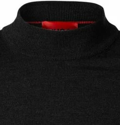 Budget 🔥 HUGO Pullover San Matteo 50455992/001 Stehkragenpullover, Schurwolle, Schwarz 🤩 -Pullover & Strickjacken Verkäufe 373170 norm2