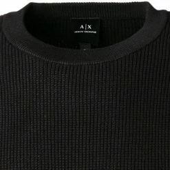 Top 10 😉 ARMANI EXCHANGE Pullover 6KZM2K/ZMH3Z/1200 Baumwolle, Schwarz 😍 -Pullover & Strickjacken Verkäufe 373208 norm2