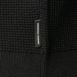 Top 10 😉 ARMANI EXCHANGE Pullover 6KZM2K/ZMH3Z/1200 Baumwolle, Schwarz 😍 -Pullover & Strickjacken Verkäufe 373208 norm3