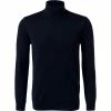Rabatt ✔️ HUGO Pullover San Thomas 50455988/410 Rollkragenpullover, Schurwolle, Navy 💯