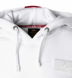 Bester Verkauf 🥰 ALPHA INDUSTRIES Red Stripe Hoodie 178314/178 Baumwolle, Weiß, Weiß-rot 👏 -Pullover & Strickjacken Verkäufe 373419 norm2