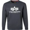 Schlussverkauf 🧨 ALPHA INDUSTRIES Sweatshirt Basic 178302/02 Baumwolle, Navy ✨