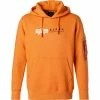 Coupon 🤩 ALPHA INDUSTRIES Hoodie Alpha Label 118331/429 Baumwolle, Orange 😉