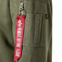 Bester Verkauf ✔️ ALPHA INDUSTRIES Sweatshirt X-Fit 158320/257 Baumwolle, Dunkelgrün ⌛ -Pullover & Strickjacken Verkäufe 373436 norm3