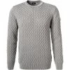 Brandneu 🔥 JOOP! Pullover Hilbert 30029738/041 Modern Fit, Baumwolle, Hellgrau meliert, Hellgrau 😍 -Pullover & Strickjacken Verkäufe 373518 master