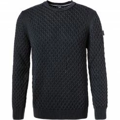 Schlussverkauf 🌟 JOOP! Pullover Hilbert 30029738/405 Modern Fit, Baumwolle, Dunkelblau meliert, Dunkelblau ⌛