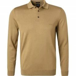 Budget 😀 BOSS Pullover Bono 50435429/261 Schurwolle, Camel 🎁